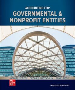 instructor manual for accounting for governmental nonprofit entities 19e jacqueline reck 1