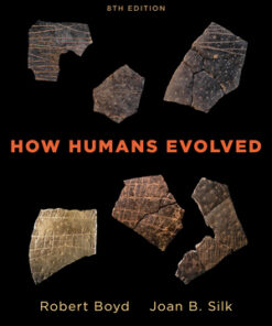 instructors manual for how humans evolved eighth edition by robert boyd joan b silk