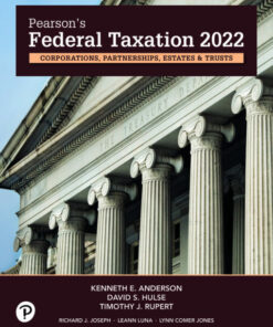 solution manauls for pearsons federal taxation 2022 corporations partnerships estates trusts 35th edition