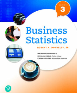 solution manual for business statistics 3rd edition robert a. donnelly