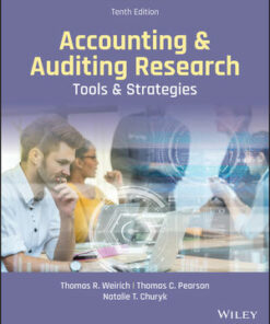 solution manuals for accounting and auditing research tools and strategies 10th edition thomas r. weirich