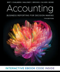 solution manuals for accounting business reporting for decision making 7th edition jacqueline birt