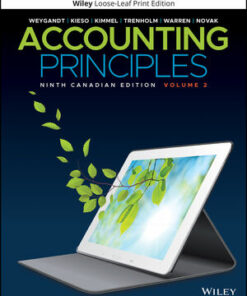 solution manuals for accounting principles volume 2 9th canadian edition by jerry j. weygandt