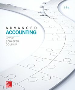 solution manuals for advanced accounting 13e joe b. hoyle