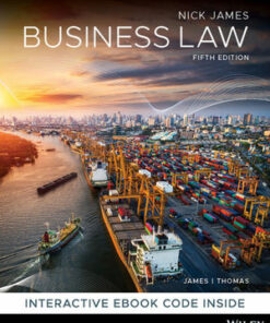 solution manuals for business law 5th edition nickolas james