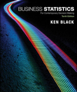 solution manuals for business statistics for contemporary decision making 10th edition by ken black