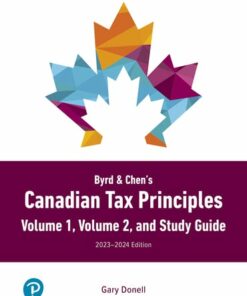 solution manuals for byrd chens canadian tax principles 2023 2024 edition 1st edition gary donell 1