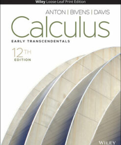 solution manuals for calculus early transcendentals 12th edition howard anton