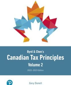 solution manuals for canadian tax principles 2022 2023 edition volume 2 1e by byrd chens