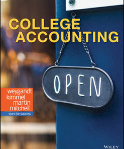 solution manuals for college accounting 1st edition jerry j. weygandt