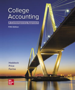 solution manuals for college accounting a contemporary approach 5th edition by m. david haddock