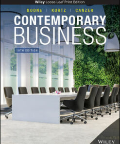 solution manuals for contemporary business 19th edition louis e. boone