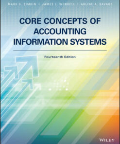 solution manuals for core concepts of accounting information systems 14th edition mark g. simkin