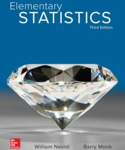 solution manuals for elementary statistics 3rd edition by william navidi barry monk