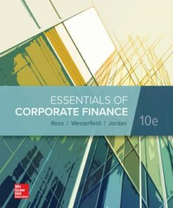 solution manuals for essentials of corporate finance 10th edition by stephen ross