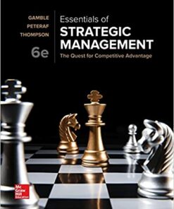 solution manuals for essentials of strategic management the quest for competitive advantage 6th edition by john gamble