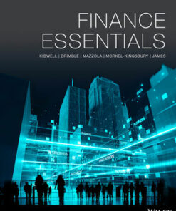 solution manuals for finance essentials david s. kidwell