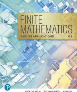 solution manuals for finite mathematics its applications 13th edition by larry j. goldstein