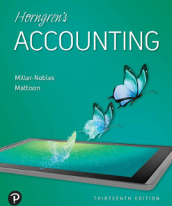 solution manuals for horngrens accounting 13th edition tracie miller nobles