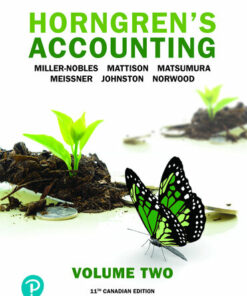 solution manuals for horngrens accounting volume 2 eleventh canadian edition 11th edition tracie miller nobles