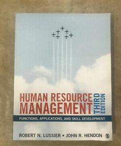 solution manuals for human resource management functions applications and skill development third edition by robert n. lussier and john r. hendon