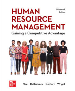 solution manuals for human resource management gaining a competitive advantage 13th edition by raymond noe