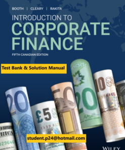 solution manuals for introduction to corporate finance 5th canadian edition by laurence booth