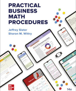 solution manuals for practical business math procedures 14th edition by jeffrey slater