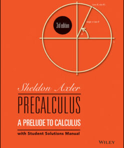 solution manuals for precalculus a prelude to calculus 3rd edition sheldon axler 2