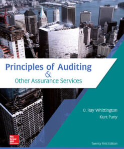 solution manuals for principles of auditing other assurance services 21st edition by ray whittington and kurt pany