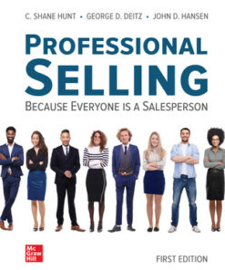 solution manuals for professional selling 1st edition by shane hunt