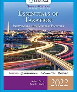 solution manuals for south western federal taxation 2022 essentials of taxation individuals and business entities 25th edition annette nellen