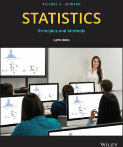 solution manuals for statistics principles and methods 8th edition richard a. johnson