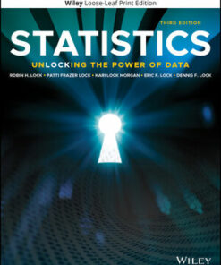 solution manuals for statistics unlocking the power of data 3rd edition robin h. lock