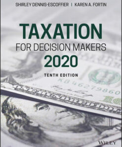 solution manuals for taxation for decision makers 2020 10th edition shirley dennis escoffier 1