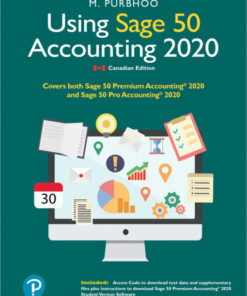 solution manuals for using sage 50 accounting 2020 plus companion website 5e mary purbhoo