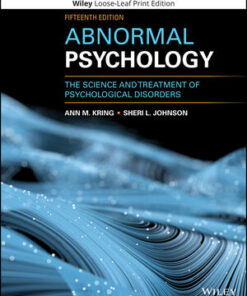 test bank for abnormal psychology the science and treatment of psychological disorders 15th edition ann m. kring