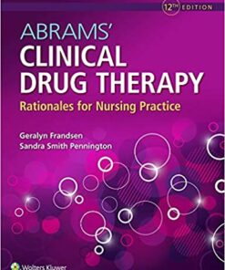 test bank for abrams clinical drug therapy rationales for nursing practice 12th edition geralyn frandsen