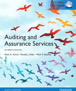 test bank for auditing and assurance services global edition 16th edition alvin a. arens