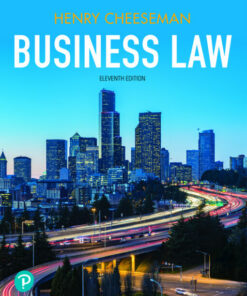 test bank for business law 11th edition henry r. cheeseman