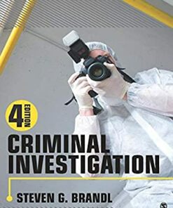 test bank for criminal investigation fourth edition by steven g. brandl