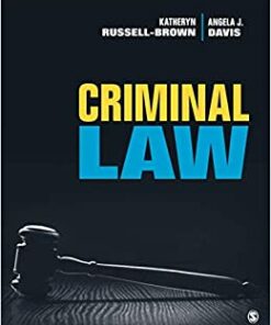 test bank for criminal law by katheryn russell brown and angela j. davis