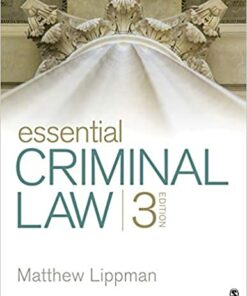 test bank for essential criminal law third edition by matthew lippman