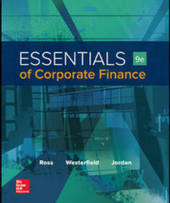 test bank for essentials of corporate finance 9th edition by stephen ross