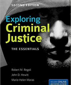 test bank for exploring criminal justice the essentials second edition robert m. regoli