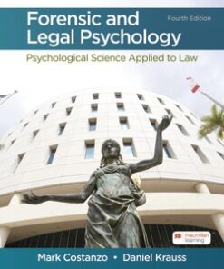 test bank for forensic and legal psychology fourth edition