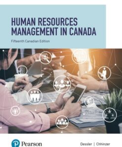 test bank for human resources management in canada canadian edition15th edition by gary dessler