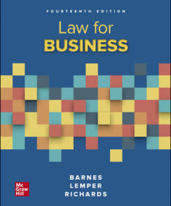 test bank for law for business 14th edition by a. james barnes