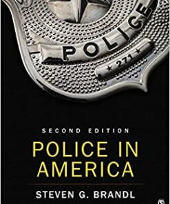 test bank for police in america second edition by steven g. brandl