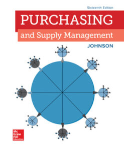 test bank for purchasing and supply management 16th edition fraser johnson